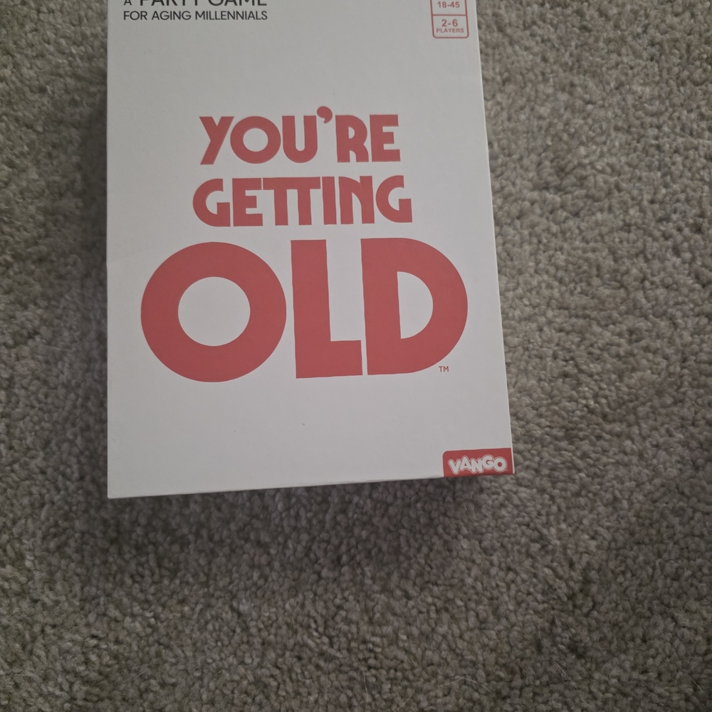 You're Getting Old Party Game - Red